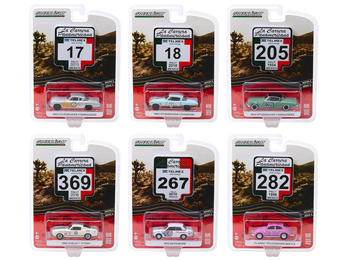 \La Carrera Panamericana\" Set of 6 pieces Series 2 1/64 Diecast Model
