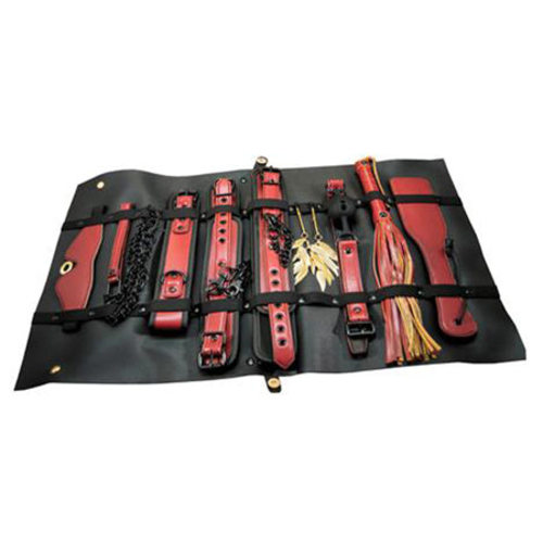 The Traveler Restraint & Bondage Play Kit Red 10 pcs