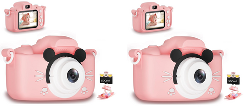 Pink Mikki Kids Camera for Kids Aged 4-12 Yrs (COLOR-PINK) SET OF 2