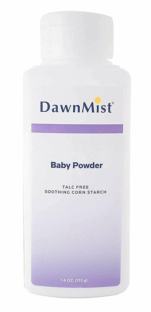Dukal Baby Powder. 14 oz Organic Corn Starch Baby Powder. Talcum Free