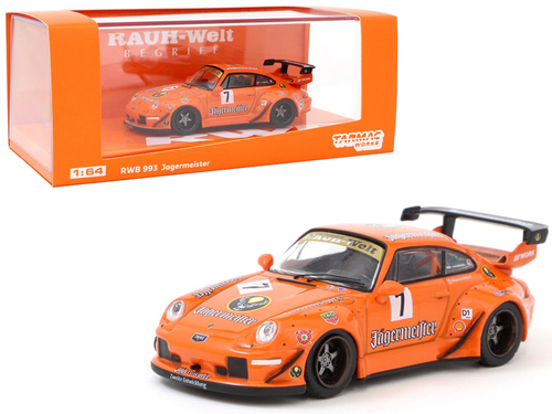 Porsche 993 RWB #7 \Jagermeister\" \"RAUH-Welt BEGRIFF\" 1/64 Diecast