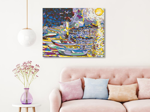 Paint by Numbers - ROWBOATS BY THE WATER