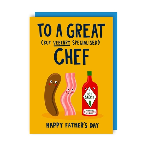 Chef Father's Day Card (Pack of 6)