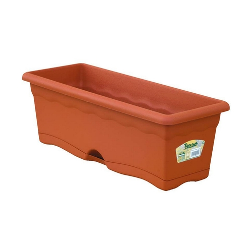 Planter with Dish Plastiken Terracotta polypropylene Plastic 60 x 20