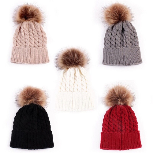 5colors Cute Boys Girls Autumn Winter Warm Hat Fur