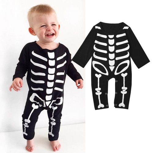 Fashion Print Black Baby Boys Girls Party