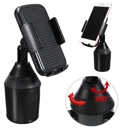 360 Adjustable Cup Holder Car Phone Holder For