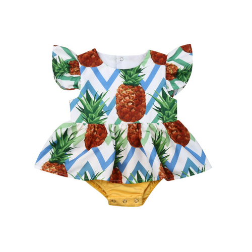 0 24M Summer Newborn Baby Girl Tutu Bodysuits