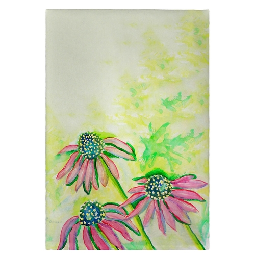 Betsy Drake GT195 Cone Flowers Guest Towel - 20 x 20 in.