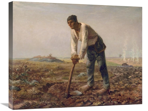 Global Gallery GCS-459886-2228-142 22 x 28 in. Man with A Hoe Art Prin