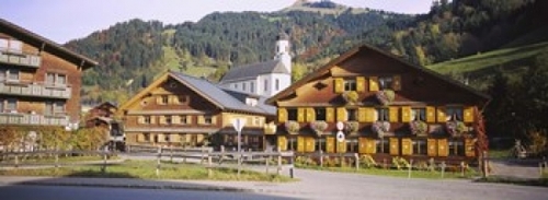 Panoramic Images PPI93777L Church In A Village  Bregenzerwald  Vorarlb