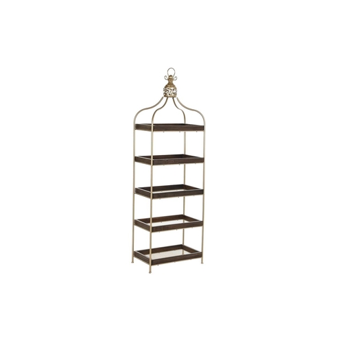 Shelves DKD Home Decor Golden Dark brown Metal Fir 38,7 x 22,3 x 119