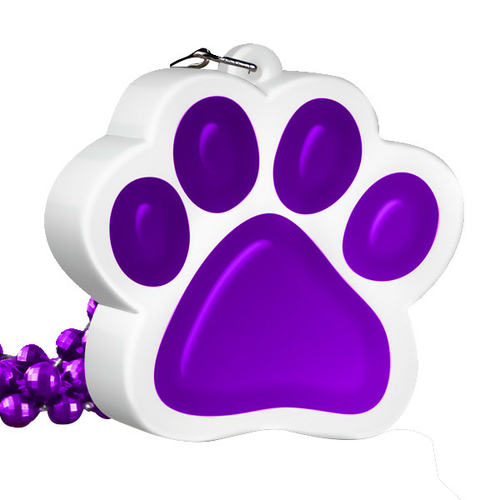 Blinkee 3480080 Light Up Purple Paw Print Charm Necklace