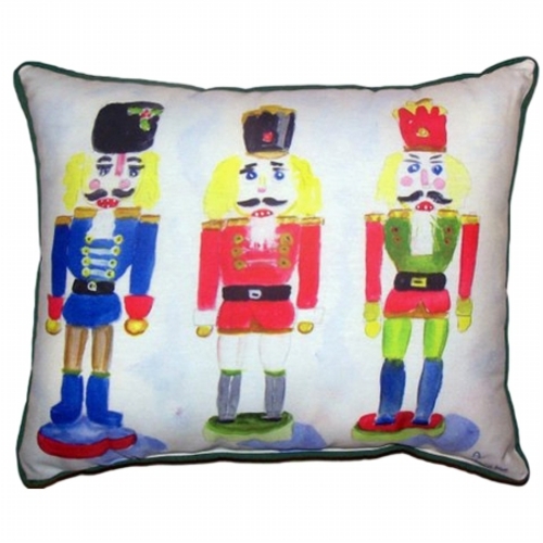 Betsy Drake HJ460 Nut Crackers Large Indoor & Outdoor Pillow - 16 x 20