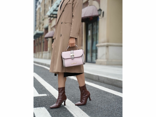 Willa Color Block Vegan Leather Women Shoulder Bag 