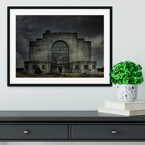 Old Building At Night Framed Print
