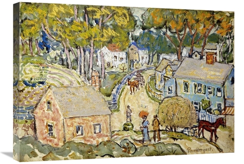 Global Gallery GCS-268415-30-142 30 in. A New England Village Art Prin