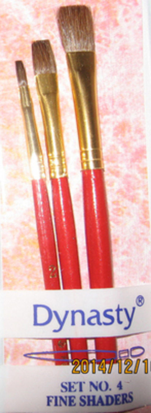 Dynasty Brush Set 4 Fine Shader- 3 Brush Set