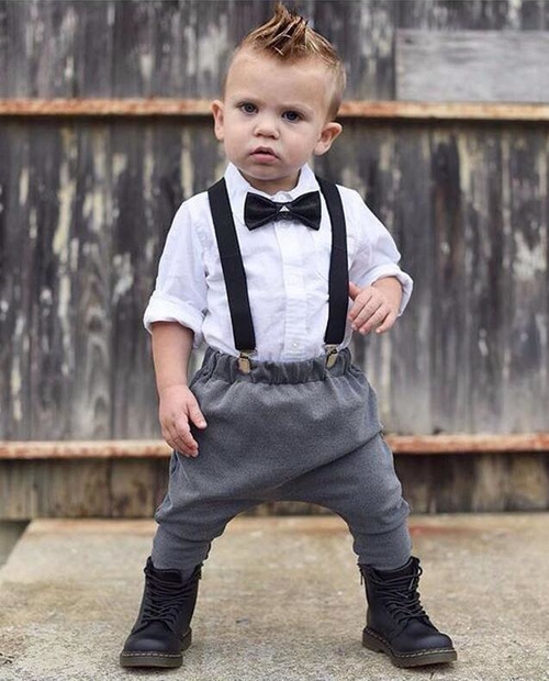 2Pcs Infant Baby Boys Gentleman Clothes Long