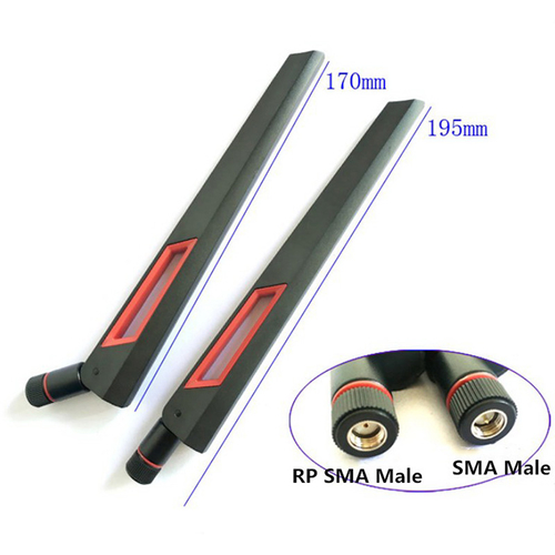 2PCS 10 dbi Dual band WIFI Antenna 2.4G 5G 5.8Gh