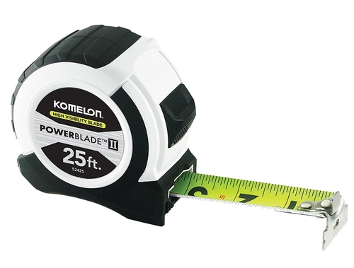 Komelon USA 416-52425 25 ft. Abs Powerblade II Wide Blade Tape Measure