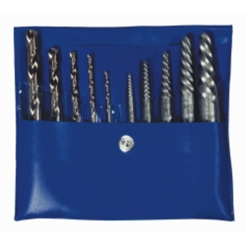 10 PIece Spiral Extractor and Drill Bit Combo Pack