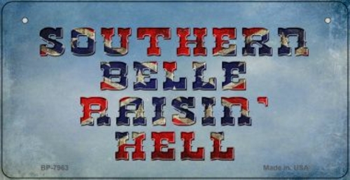 Smart Blonde BP-7963 3 x 6 in. Southern Belle Raisin Hell Novelty Meta