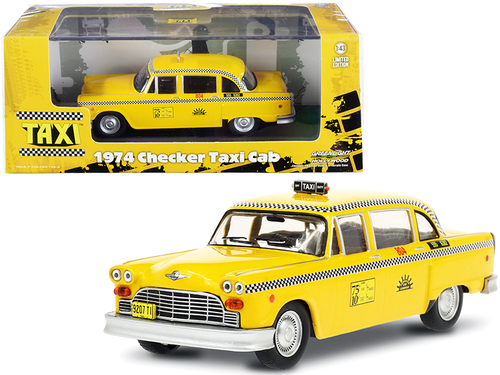 1974 Checker Taxi Cab #804 Yellow \Sunshine Cab Company\" \"Taxi\"
