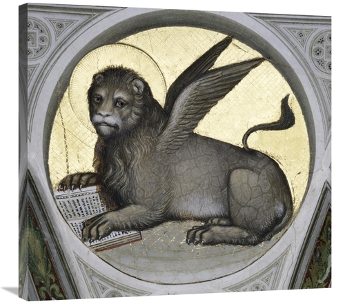 Global Gallery GCS-278560-30-142 30 in. Saint Mark As a Lion Art Print