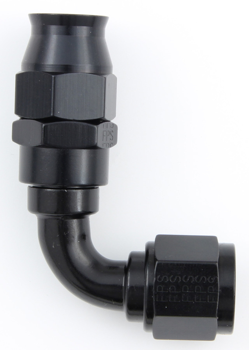 Fragola 689006-BL 90 deg -6 AN Real Street PTFE Race Hose End, Bla