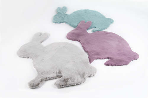 Audrey Lara Kids Rabbit Shaped Area Rug