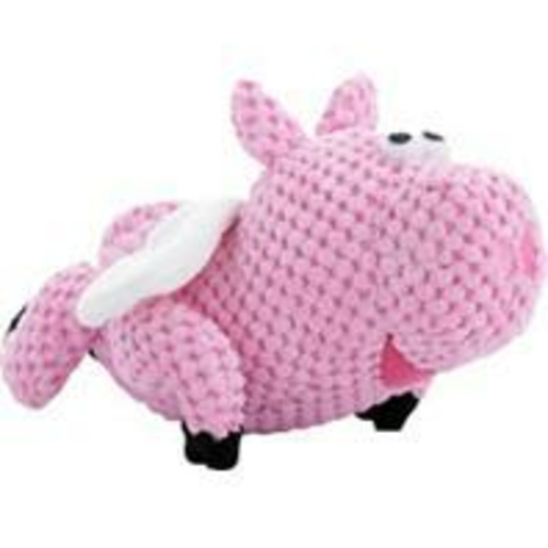 Quaker Pet Group-Godog Checkers Flying Pig- Pink Small