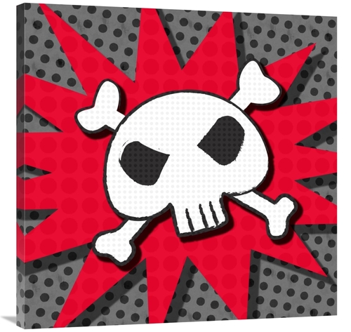 Global Gallery GCS-388390-3636-142 36 x 36 in. Word Power - Crossbones