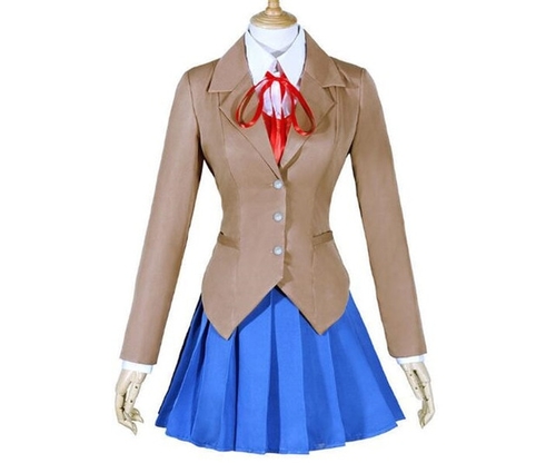 Game Doki Doki Literature Club Monika Cosplay
