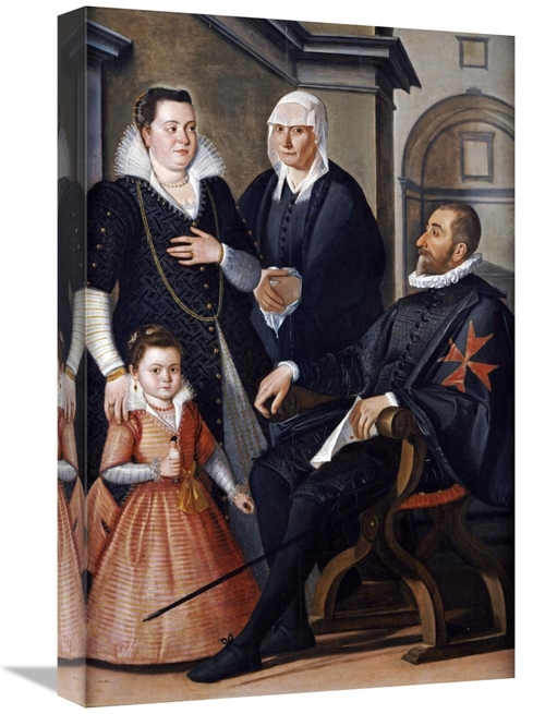 Global Gallery GCS-266220-22-142 22 in. Group Portrait of a Knight of 