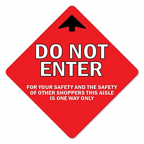 SignMission FD-X-7-3PK-99980 Coronavirus Vinyl Decal - Do Not Enter Ar