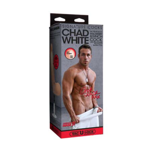 Signature Cocks - Chad White 8.5 Inch ULTRASKYN Cock with Removable