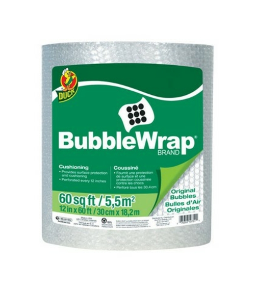 Duck 1061835 12 in. x 60 ft. One Airtight Bubble Wrap