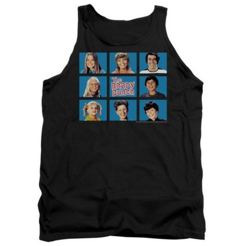 Trevco Brady Bunch-Framed - Adult Tank Top - Black- Small