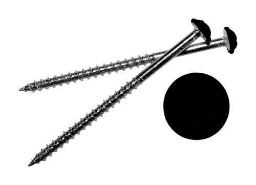 Stallion 5007707 No. 6 x 1.63 in. Square Trim Head Black Steel Screws&
