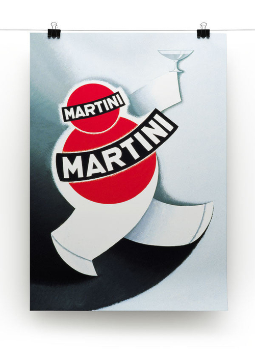 Martini Vintage Canvas Print or Poster