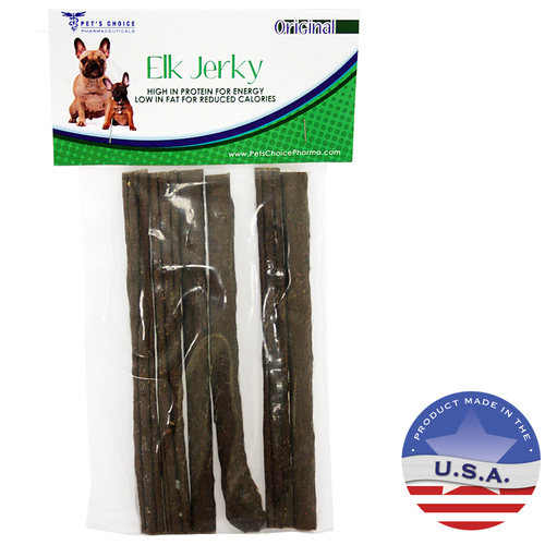 Pets Choice Pharmaceuticals 031SUS-0001-6PK Elk Jerky Treats, Pack
