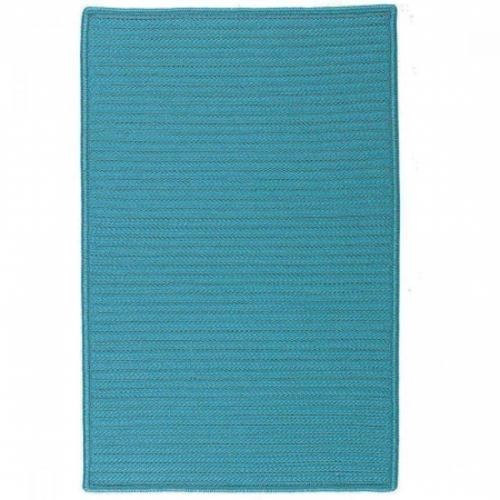 Colonial Mills Rug H049R024X144S Simply Home Solid - Turquoise 2 ft. x