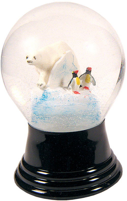 Alexander Taron PR1061 Perzy Snowglobe  Medium Polar Bear