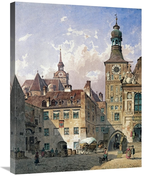 Global Gallery GCS-267958-30-142 30 in. The Old Town Hall, Munich 