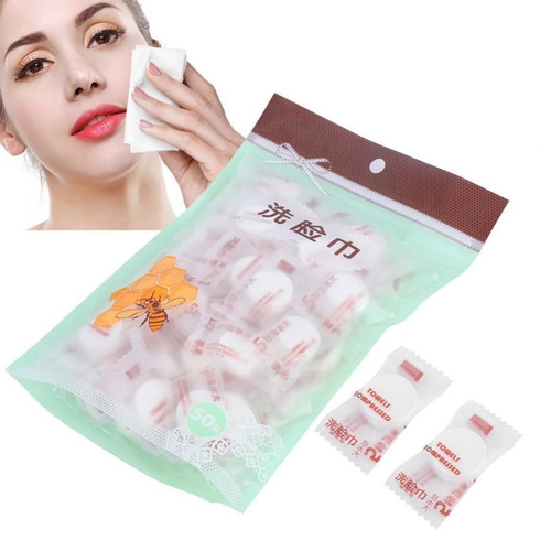 50Pcs Portable Disposable Compressed Towel For