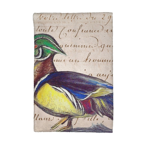 Betsy Drake KT145B Male Wood Duck Kitchen Towel