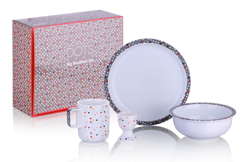 Breakfast Set Dots - 4 elements