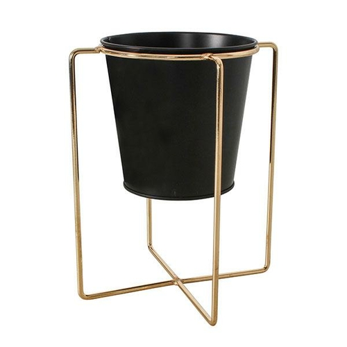 Cors Metal Flower Pot Stand Gold