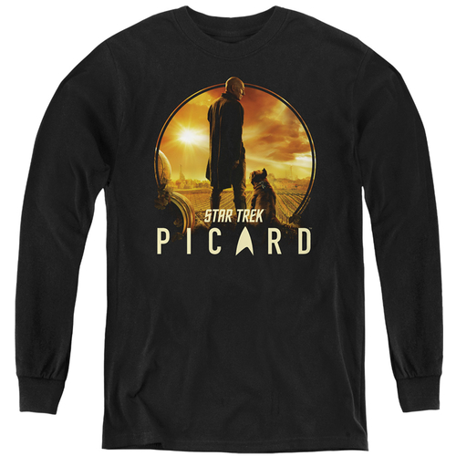 Trevco CBS2666-YL-1 Star Trek Picard - a Man & His Dog Youth Long Slee
